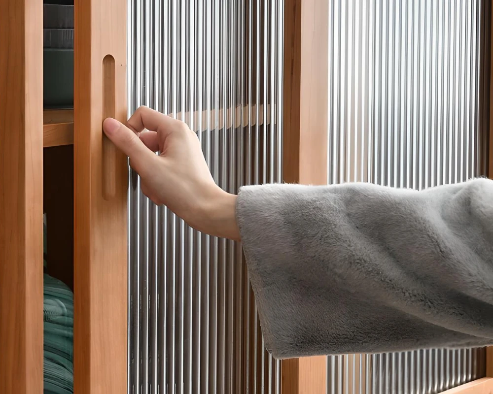 rustic wood sideboard